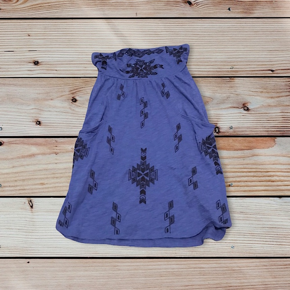Express Blue Strapless Dress